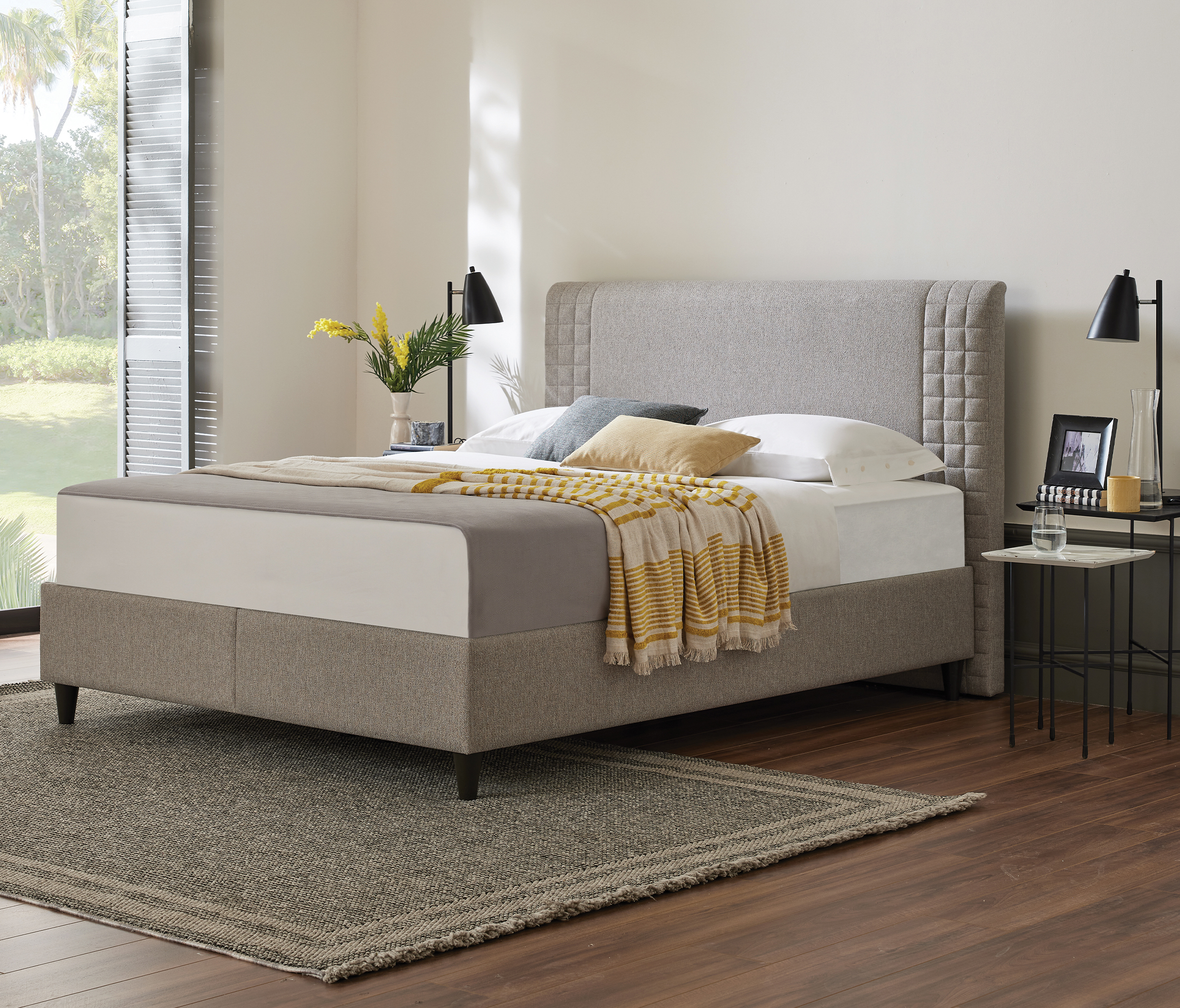 Revien | Baza | Kahve, 160x200 cm - 14201 | + Hybrid Rest | Başlık, 160 cm | Kahve - 14201 - Konforlu ve Kaliteli Puffy Ürünleri