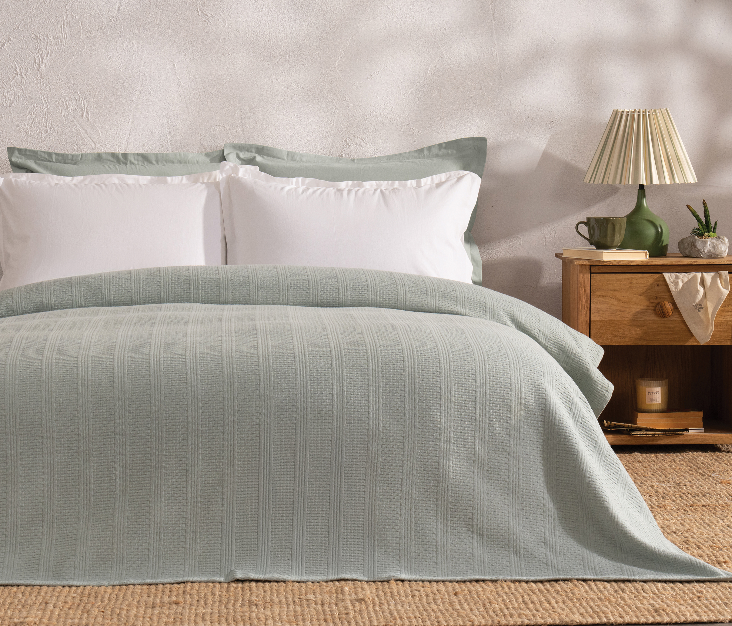 Laren | Çift Kişilik 200x220 cm | Adaçayı - Konforlu ve Kaliteli Puffy Ürünleri