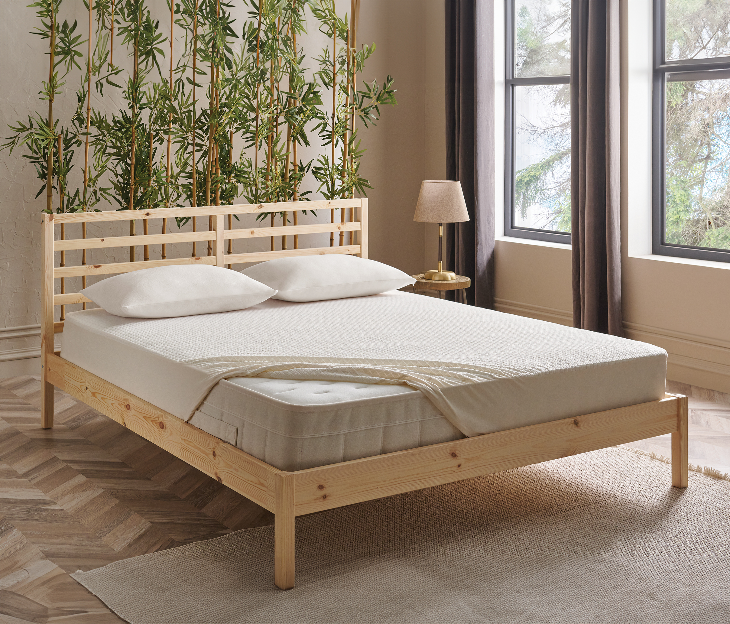 Bambu Dream | Tek Kişilik 100x200 cm | Beyaz - Konforlu ve Kaliteli Puffy Ürünleri