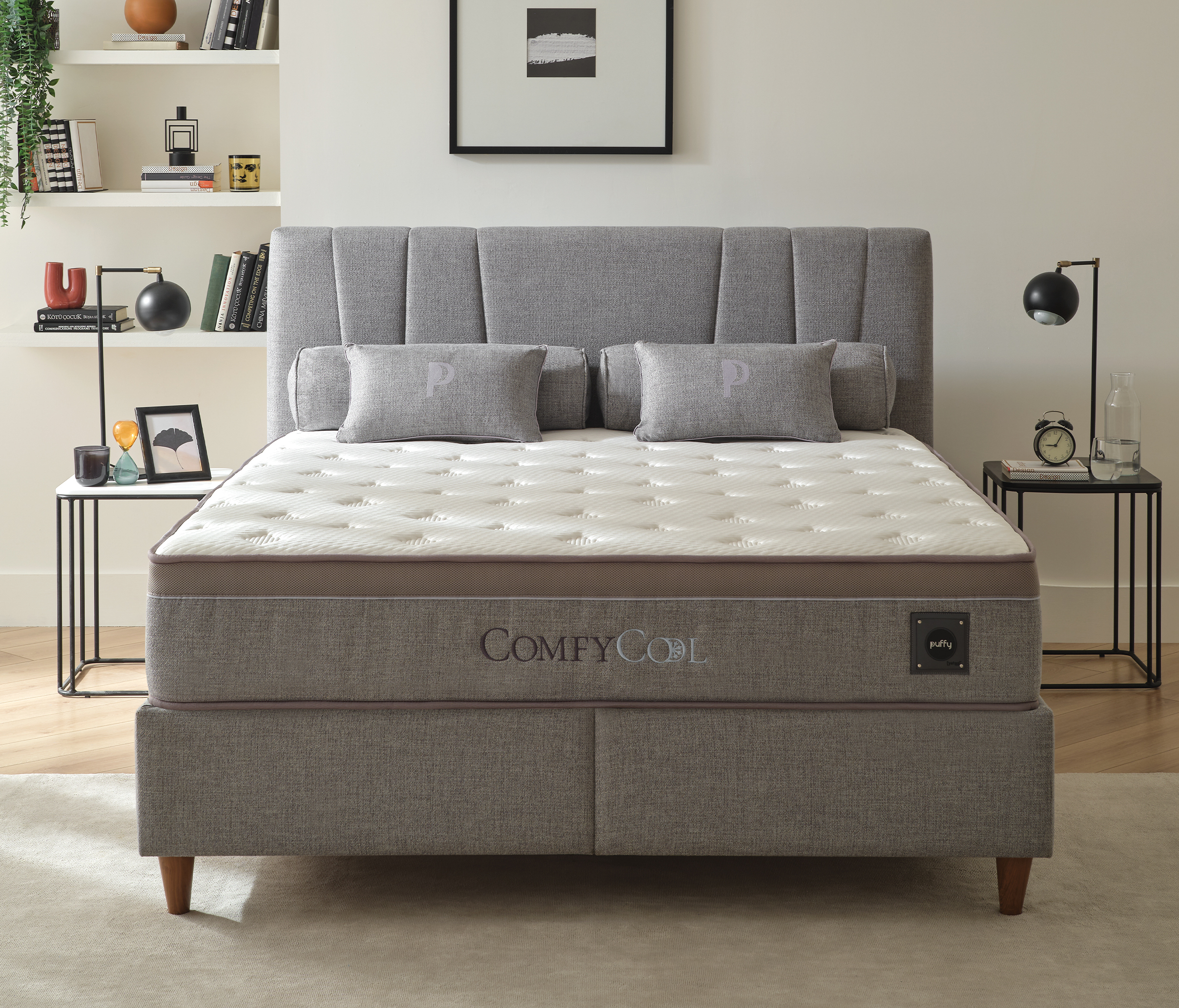 Comfy Cool 3'lü Set Yatak Baza Başlık, 160x200 cm