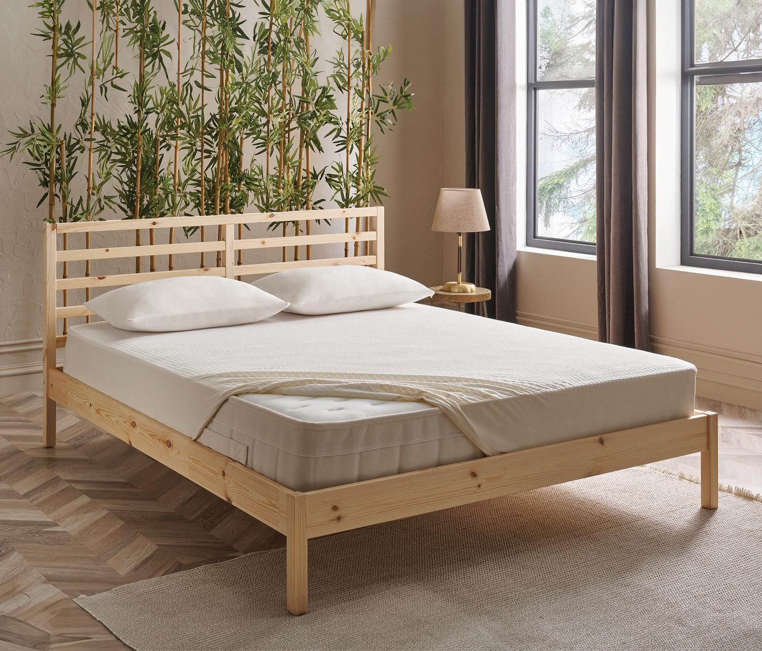 あいページ Bambu Dream Çift Kişilik XL Sıvı Geçirmez Alez Beyaz | Puffy