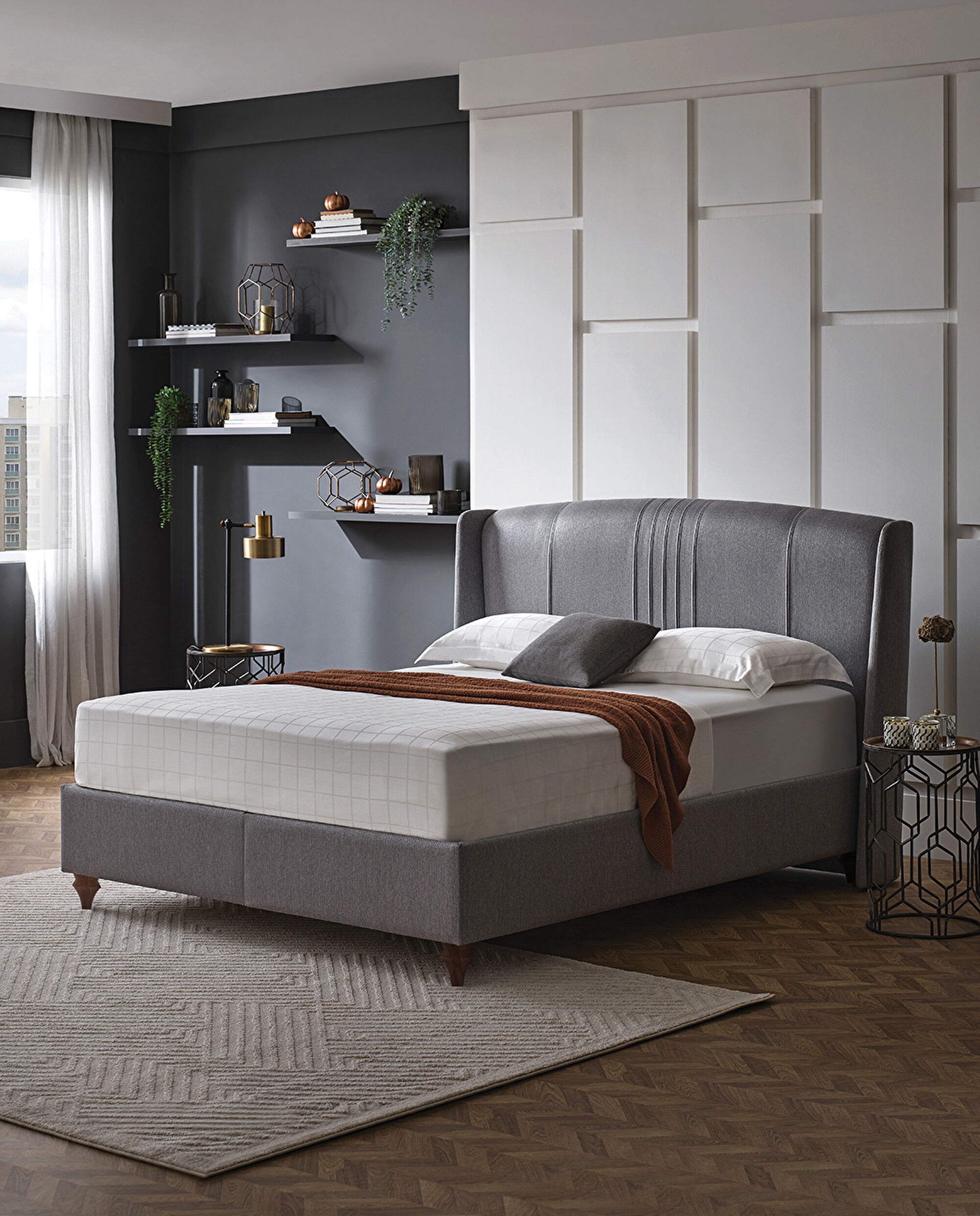 Travis New Çift Kişilik Baza, 160x200 cm Latex Plus - Y17920 | Puffy