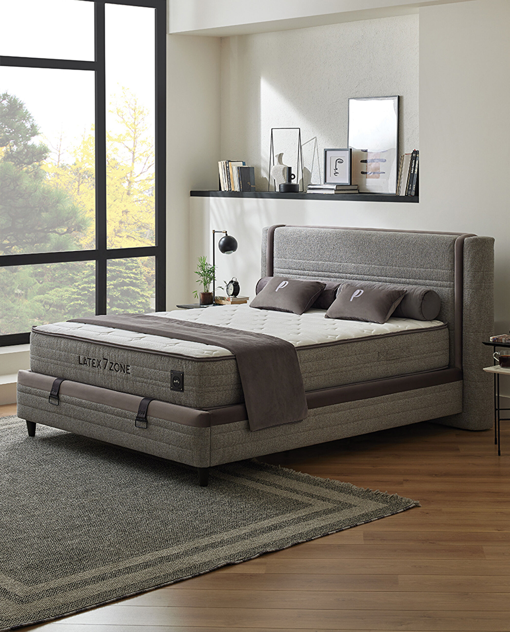 Latex 7 Zone 3'lü Set Yatak Baza Başlık, 150x200 cm