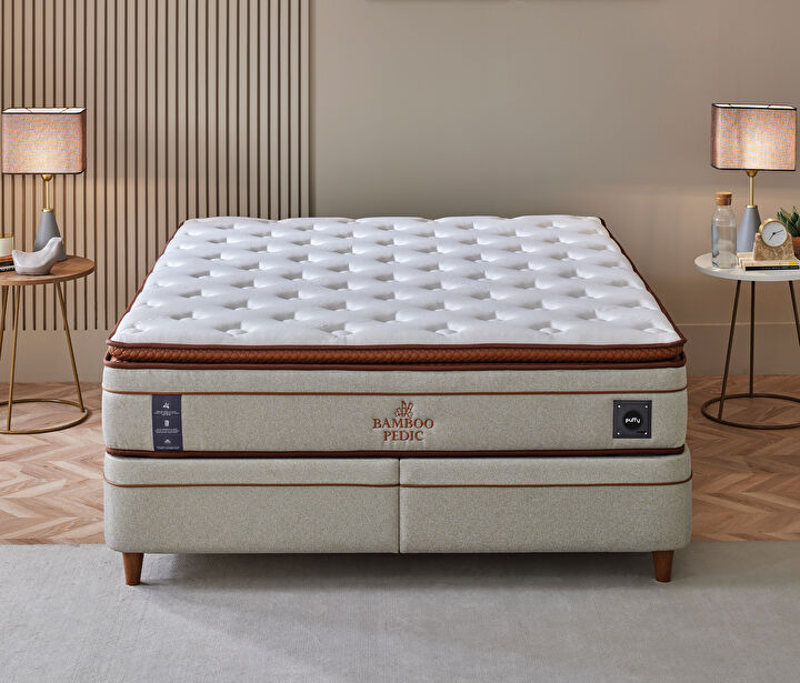 Bamboo Pedic Pocket Yaylı Yatak, 160x200 cm